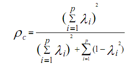 Composite Reliability Formula